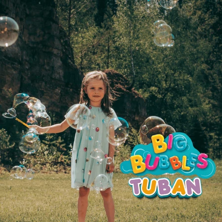 Set Globos de Jabón Gigantes - accesorio mariposa + solución 400 ml