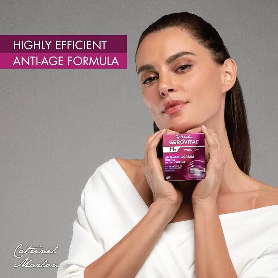 Gerovital H3 Evolution Intensieve Herstructurerende Anti-Aging Crème 45, 50 ml, Farmec