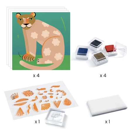 Djeco postzegelspel, Dieren