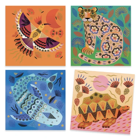 Djeco postzegelspel, Dieren