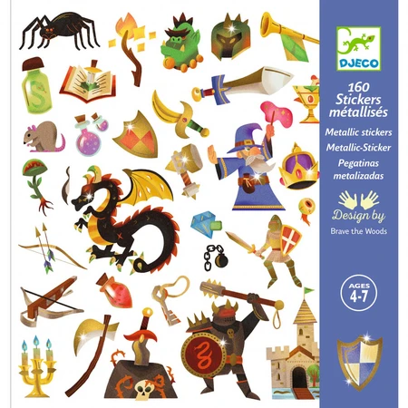 Djeco Pegatinas Fantasía medieval
