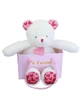 Soft plush teddy bear "I Love You" in gift bag - 25 cm