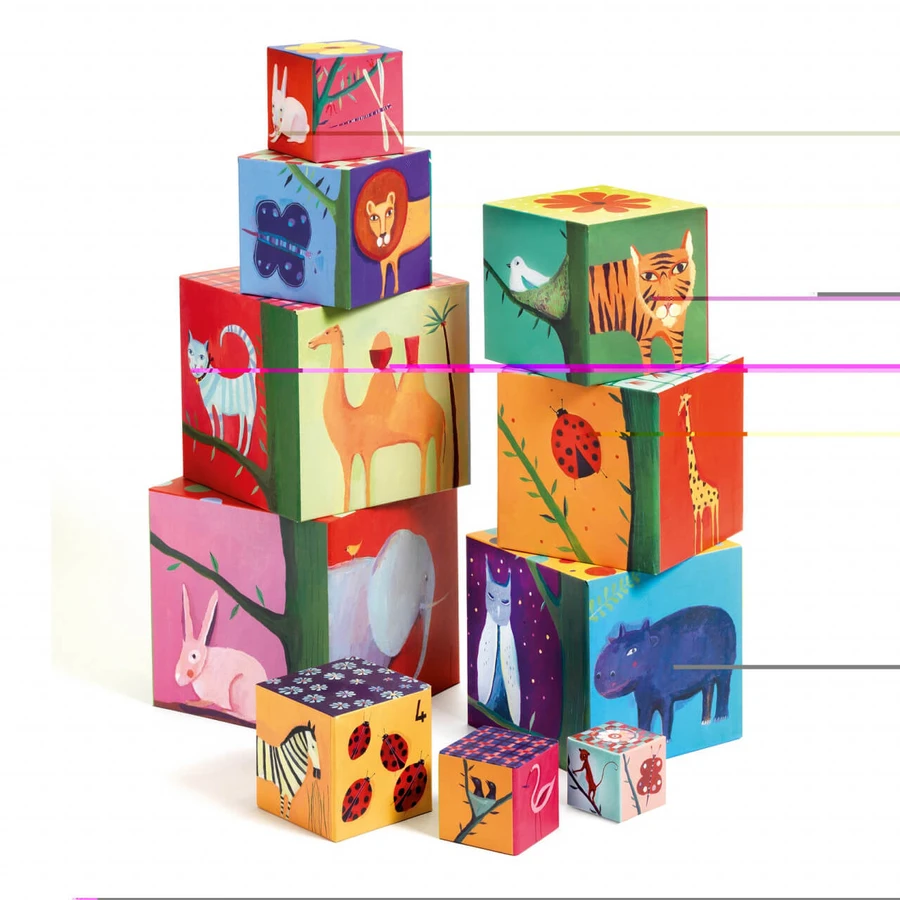Djeco Natura building tower