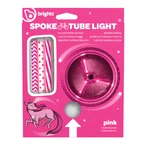 Lumières LED tubulaires SpinBrightz pour roues de vélo, rose
