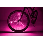 Lumières LED tubulaires SpinBrightz pour roues de vélo, rose