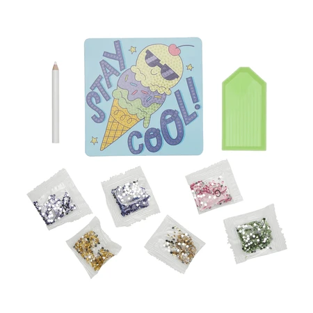 Mini DIY creatieve workshop met diamanten - Cool Icecream