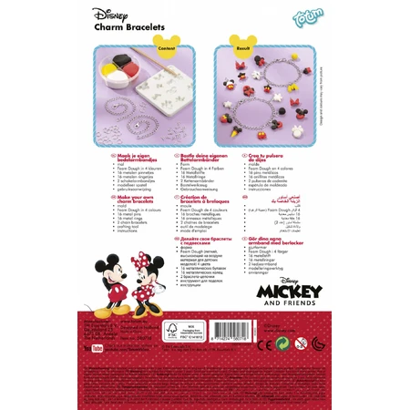 Creatieve set DIY armbanden met hangers Disney Mickey en vriendjes