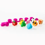 Plip Charms pop-it Plip Charms bracelet and ring set, turquoise
