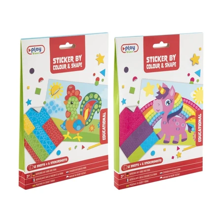 Color and shape stickers set, Grafix