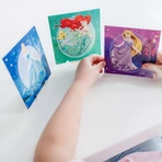 Creatieve DIY-set, wenskaarten met Disney Princess-slips