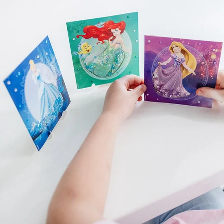 Creatieve DIY-set, wenskaarten met Disney Princess-slips
