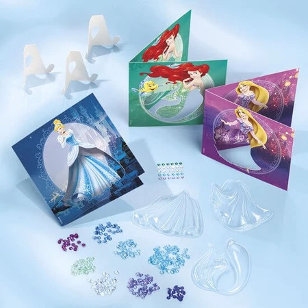Creatieve DIY-set, wenskaarten met Disney Princess-slips