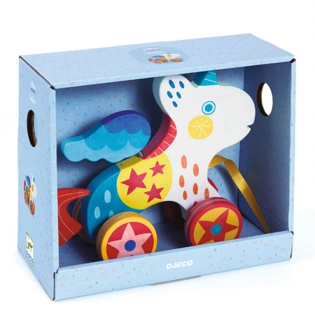 Juguete de tracción Unicornio, Djeco