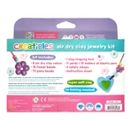 DIY sieradenpakket Creatibles Enchanted Flowers - luchtdroge plasticine - set van 6 kleuren en accessoires