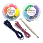 DIY sieradenpakket Creatibles Enchanted Flowers - luchtdroge plasticine - set van 6 kleuren en accessoires