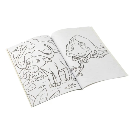 Kleurboek met activiteiten, Jungle, A4, 64 pagina's