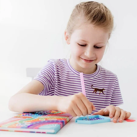 DIY set Mijn dagboek met pauw en diamanten