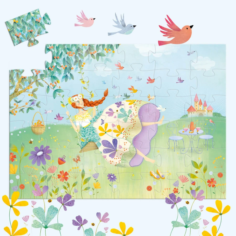 Puzzle de hadas de primavera, Djeco