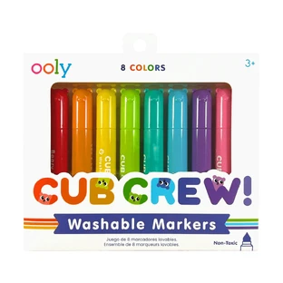 Cub Crew Washable Crayons - set of 8, Cub Crew