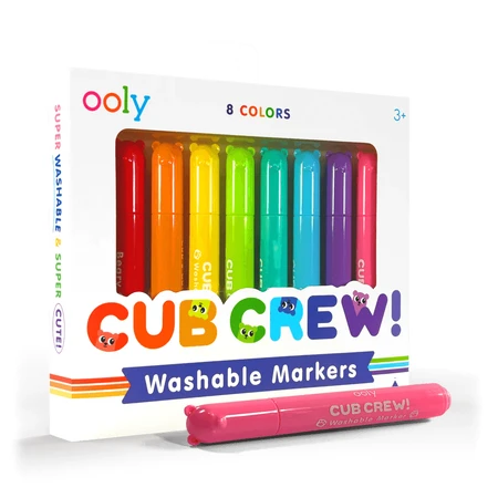Cub Crew Washable Crayons - set of 8, Cub Crew