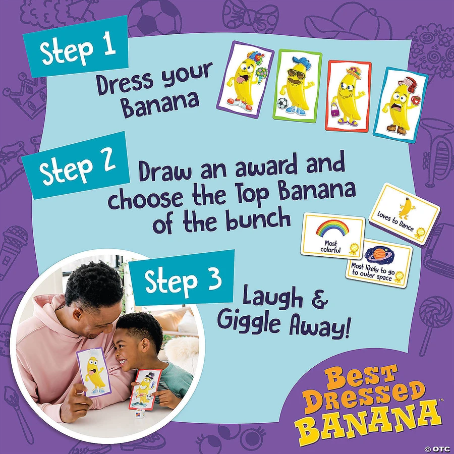 Magnetisch spel Best geklede banaan, Best geklede banaan