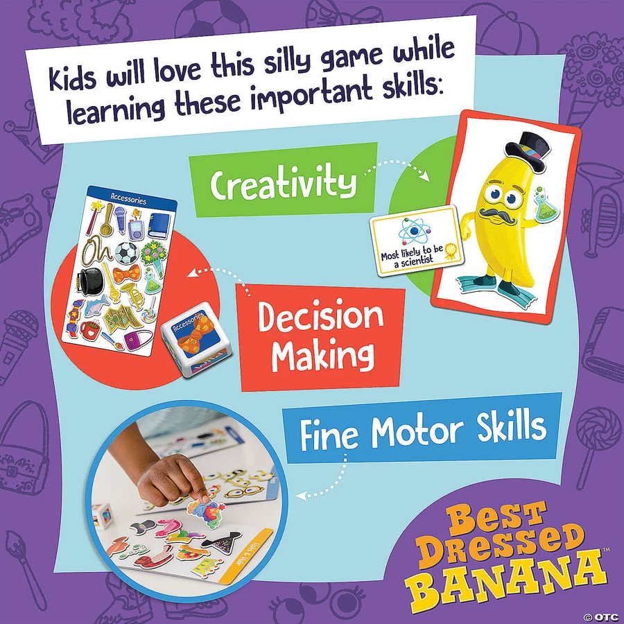 Magnetisch spel Best geklede banaan, Best geklede banaan