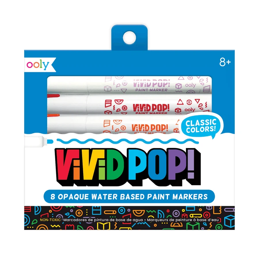 Vivid Pop! kleurpotloden - set van 8, klassiek