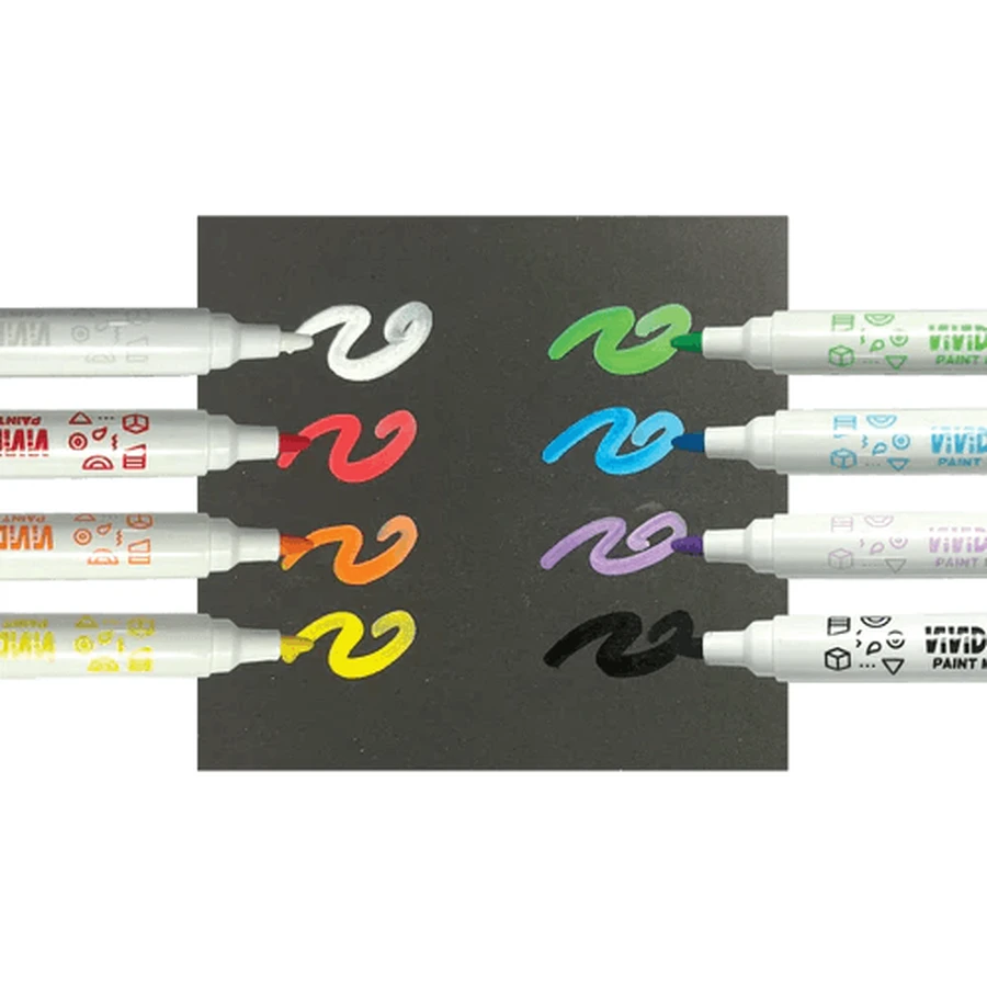 Vivid Pop! kleurpotloden - set van 8, klassiek