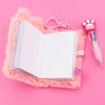 Girabrilla Mini-journal Llavero - cuaderno en miniatura con bolígrafo