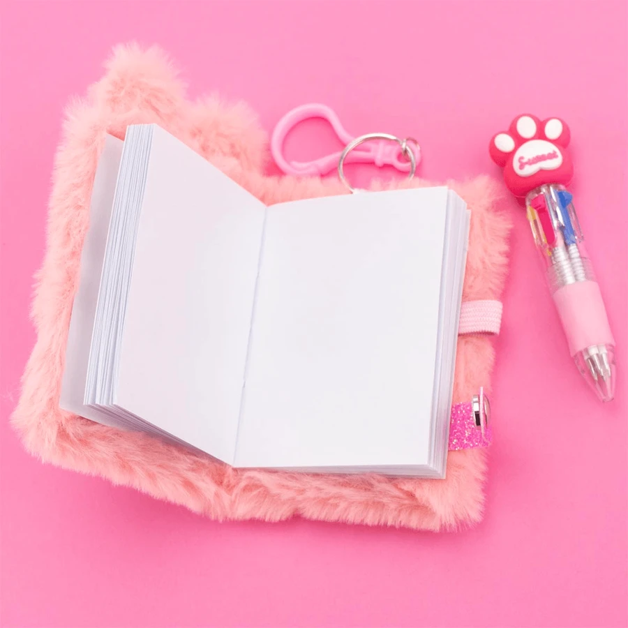 Girabrilla Mini-journal Llavero - cuaderno en miniatura con bolígrafo