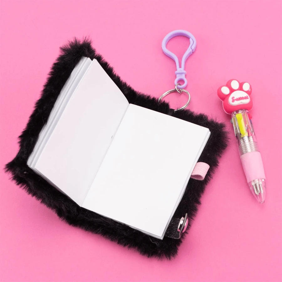 Girabrilla Mini-journal Llavero - cuaderno en miniatura con bolígrafo