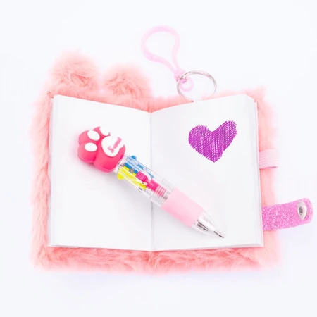 Girabrilla Mini-journal Llavero - cuaderno en miniatura con bolígrafo