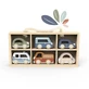 Set mit 6 Holzautos, Speedy Monkey