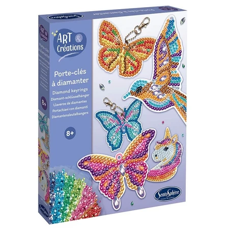 Creatief pakket met diamanten/strass steentjes - Sleutelhangers - Sentosfeer