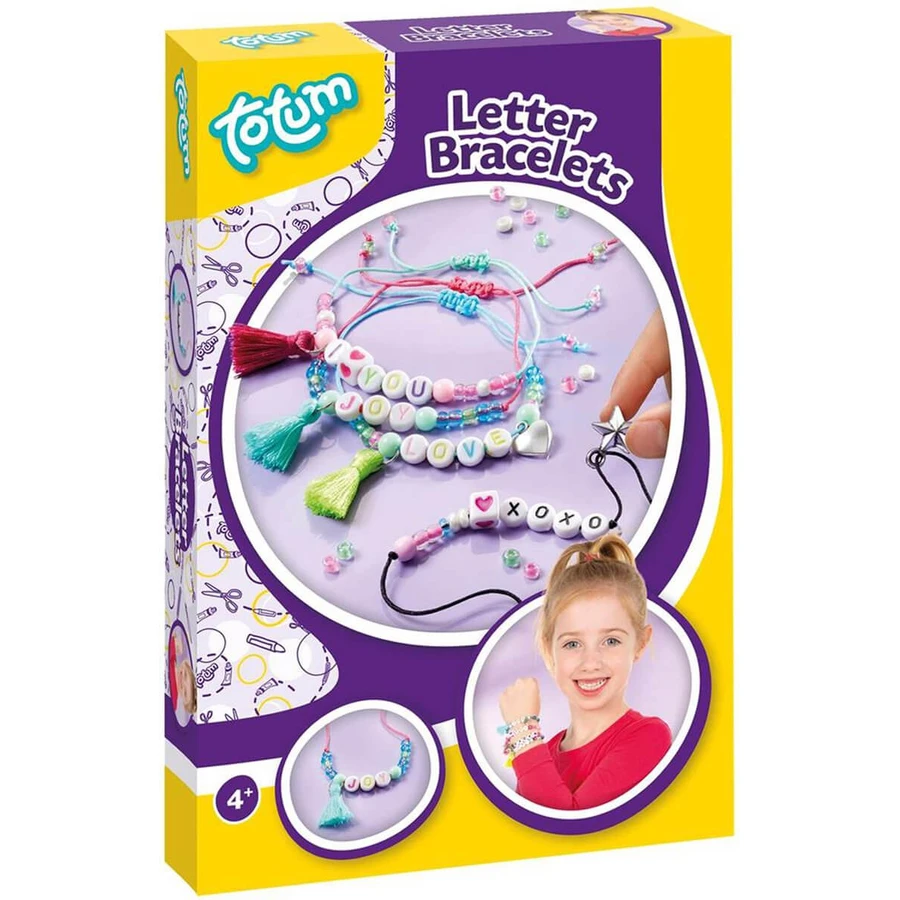 Set DIY armbanden met letters