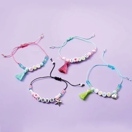 Set DIY armbanden met letters