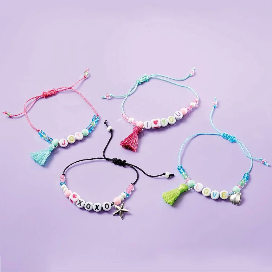 Set DIY armbanden met letters