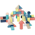 54 multicolored wooden cubes, Vilac