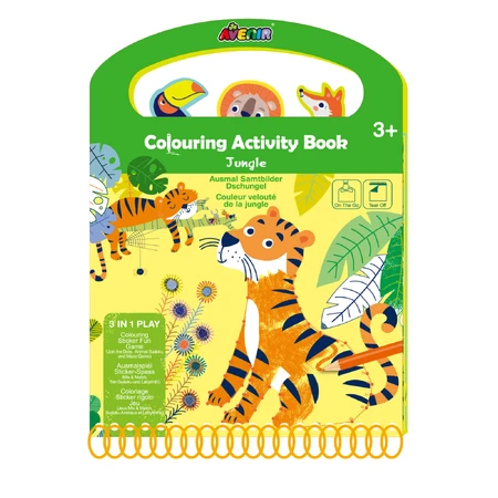 Portable coloring activity book - Jungle