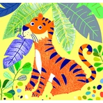 Portable coloring activity book - Jungle