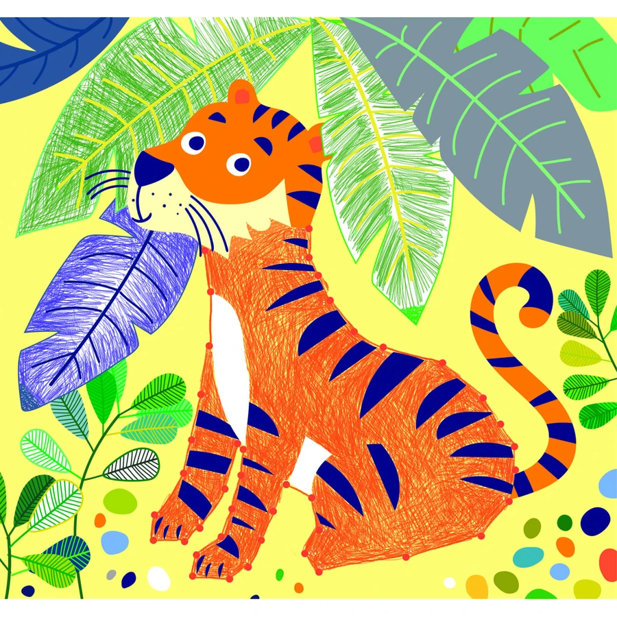 Portable coloring activity book - Jungle