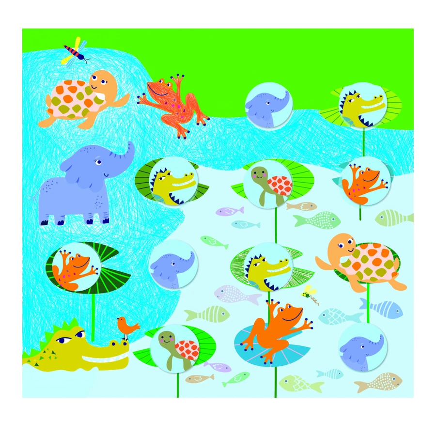 Portable coloring activity book - Jungle