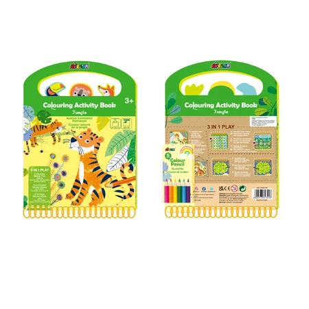 Portable coloring activity book - Jungle