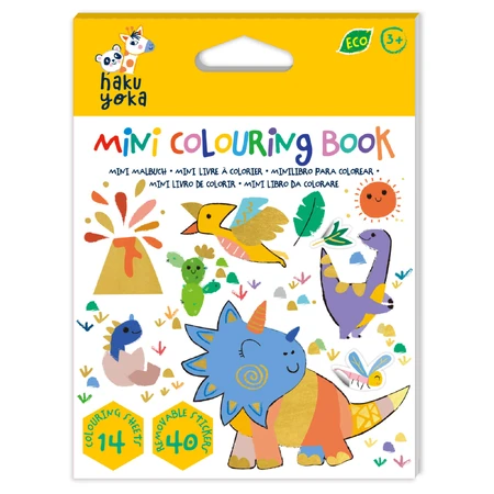 Mini Coloring Book Hakuyoka - Dinosaurs
