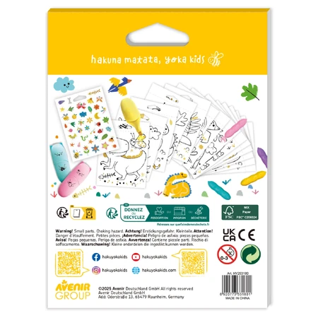 Mini Coloring Book Hakuyoka - Dinosaurs