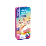 Magnetic puzzle in metal box, matching and matching game - Unicorns