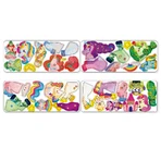 Magnetic puzzle in metal box, matching and matching game - Unicorns