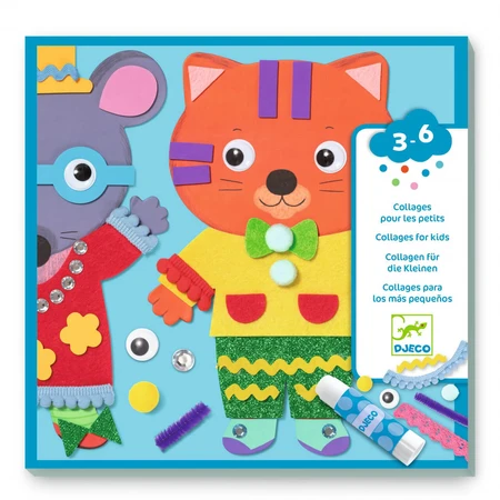 Creative collage game, Little Friends, Djeco
