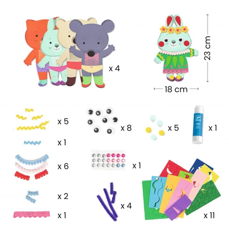Creative collage game, Little Friends, Djeco
