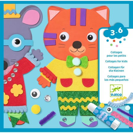 Creative collage game, Little Friends, Djeco